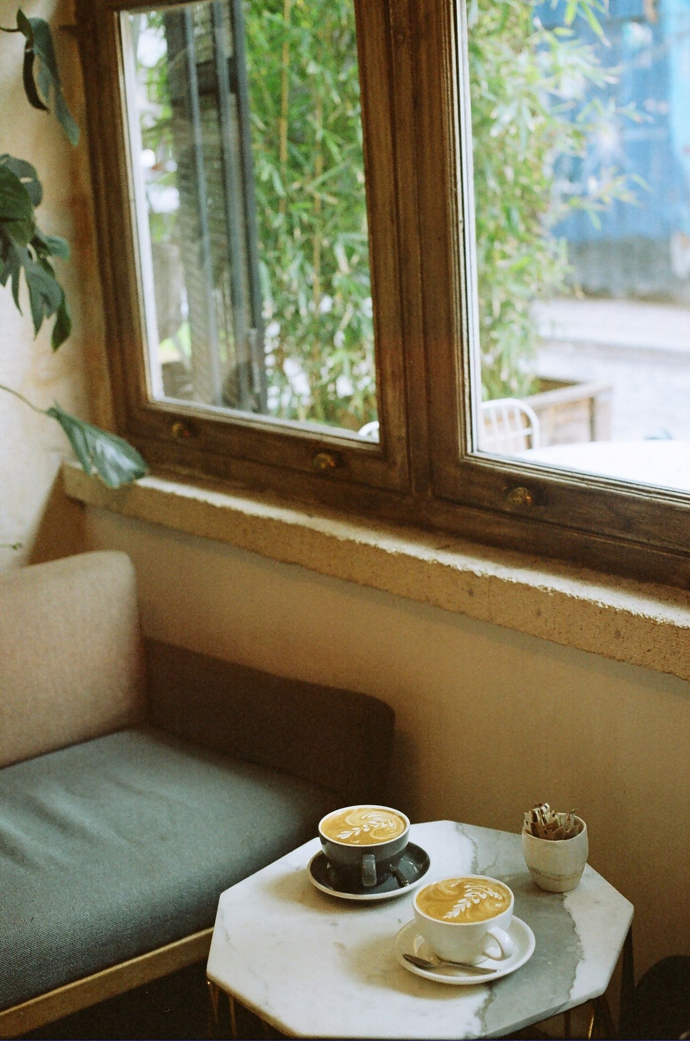 Cozy seating area at miau coffee