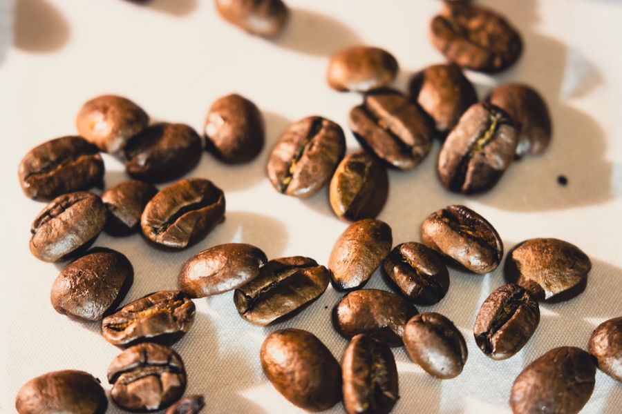 Roasted Kenya AA coffee beans