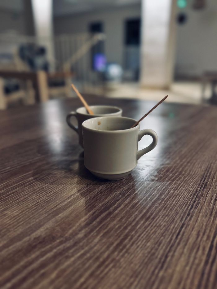 Cappuccino with latte art
