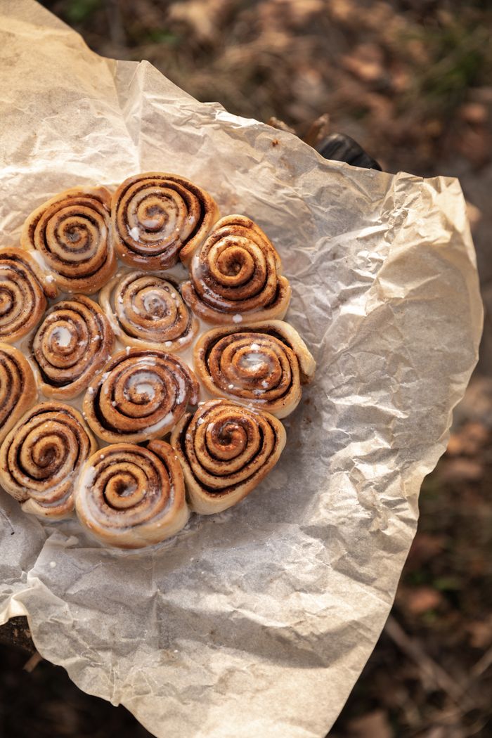 Cinnamon rolls fresh from the oven