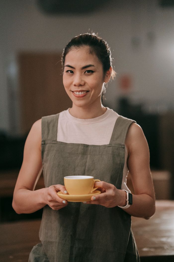 Portrait of the Café Manager at miau coffee